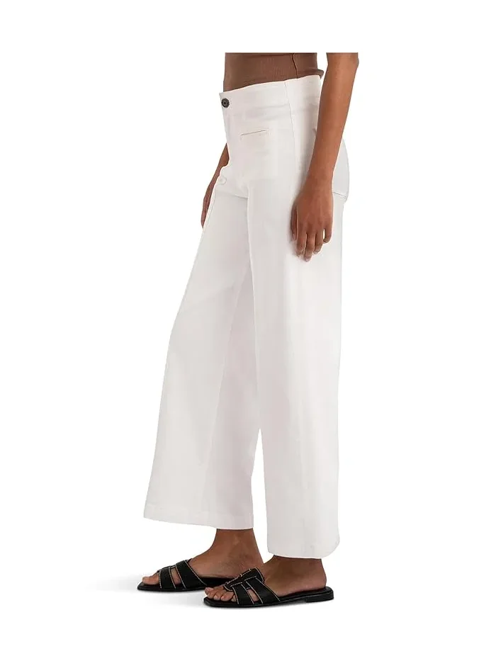 Джинсы Wide Leg с высокой талией Meg KUT from the Kloth — изображение 2 из 3, белый