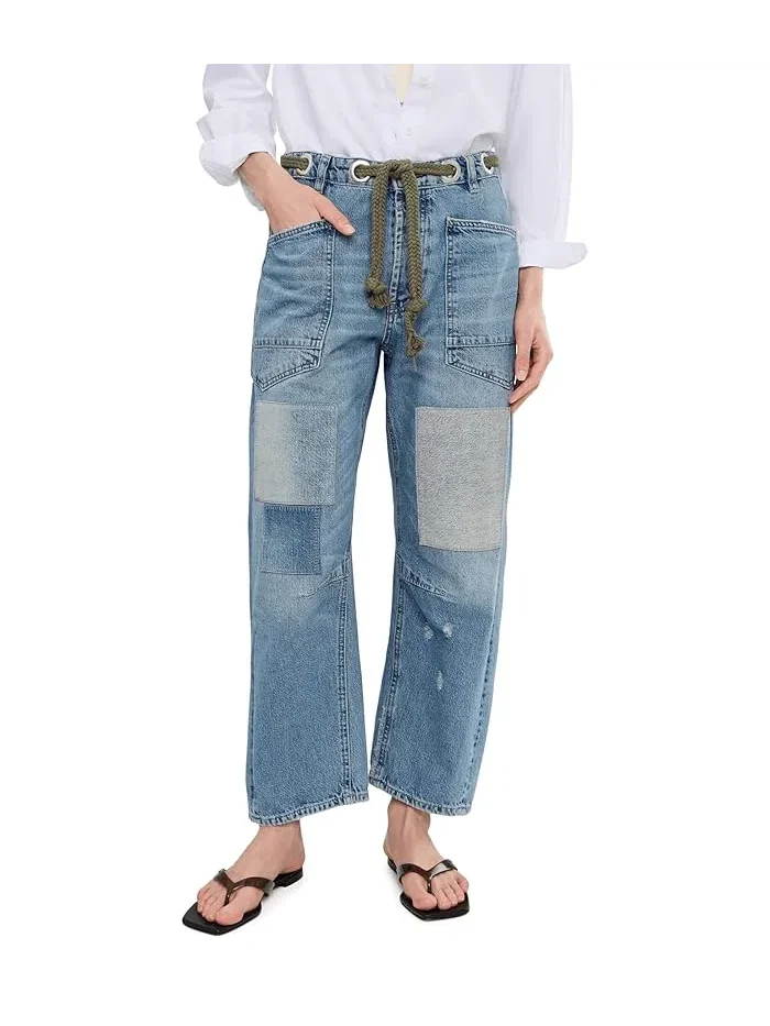 Джинсы barrel fit Moxie Pull-On Free People