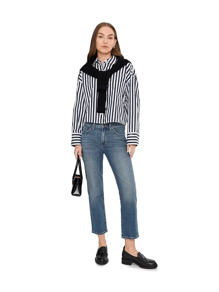 Джинсы slim boyfriend Madewell, Concho Wash — изображение 2 из 5, эффект промывки конха