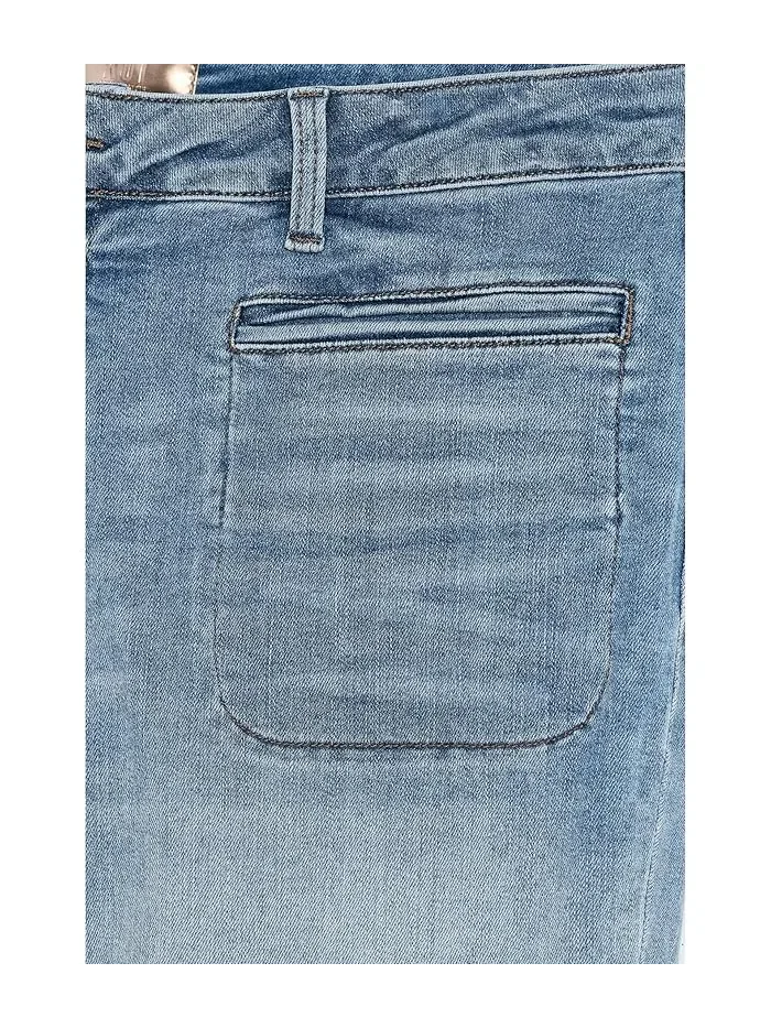 Джинсы прямые укороченные Amy Crop KUT from the Kloth, Traditional — изображение 3 из 3, традиционный коричневый