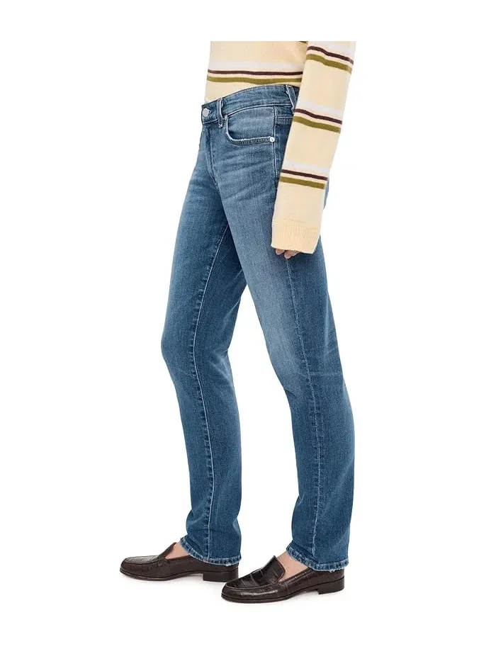 Джинсы низкой посадки AG Jeans — изображение 3 из 5, коричневый