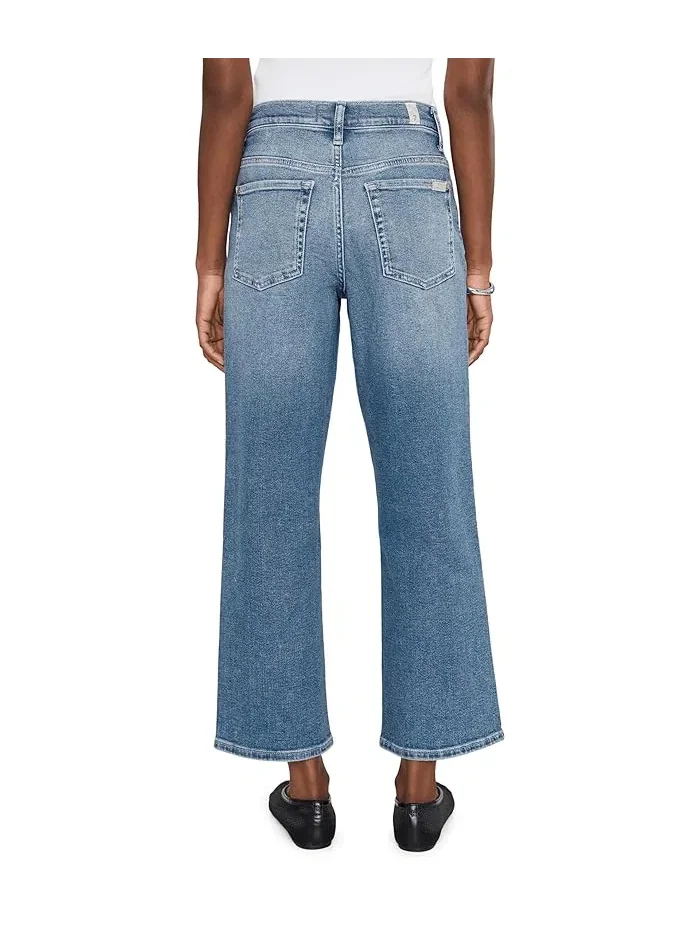 Джинсы Stovepipe Straight Ankle 7 For All Mankind — изображение 4 из 5, аквамариновый