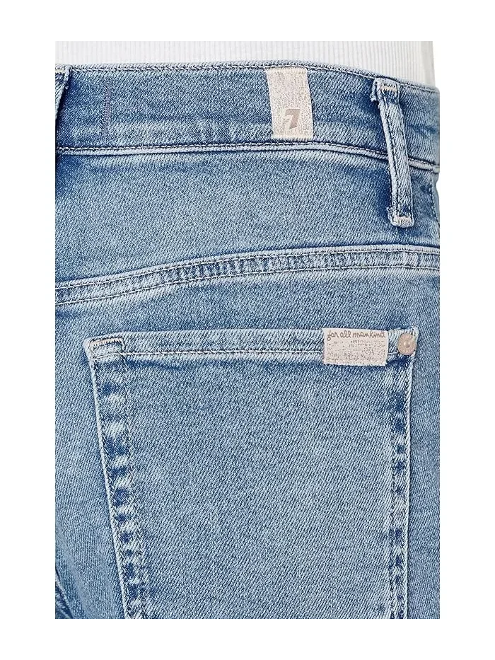 Джинсы Stovepipe Straight Ankle 7 For All Mankind — изображение 5 из 5, аквамариновый