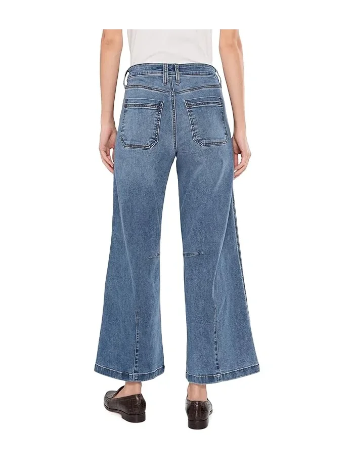 Джинсы с высокой посадкой Meg-High-Rise Wide Leg KUT from the Kloth — изображение 4 из 5, красный