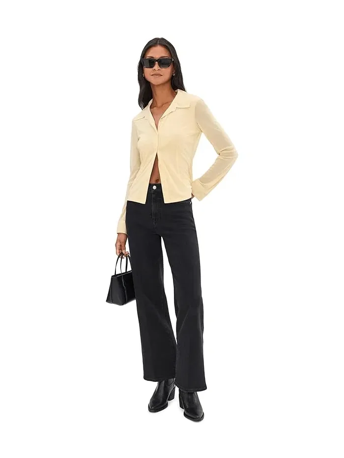 Джинсы широкие The Wide-Leg Madewell — изображение 2 из 5, черный