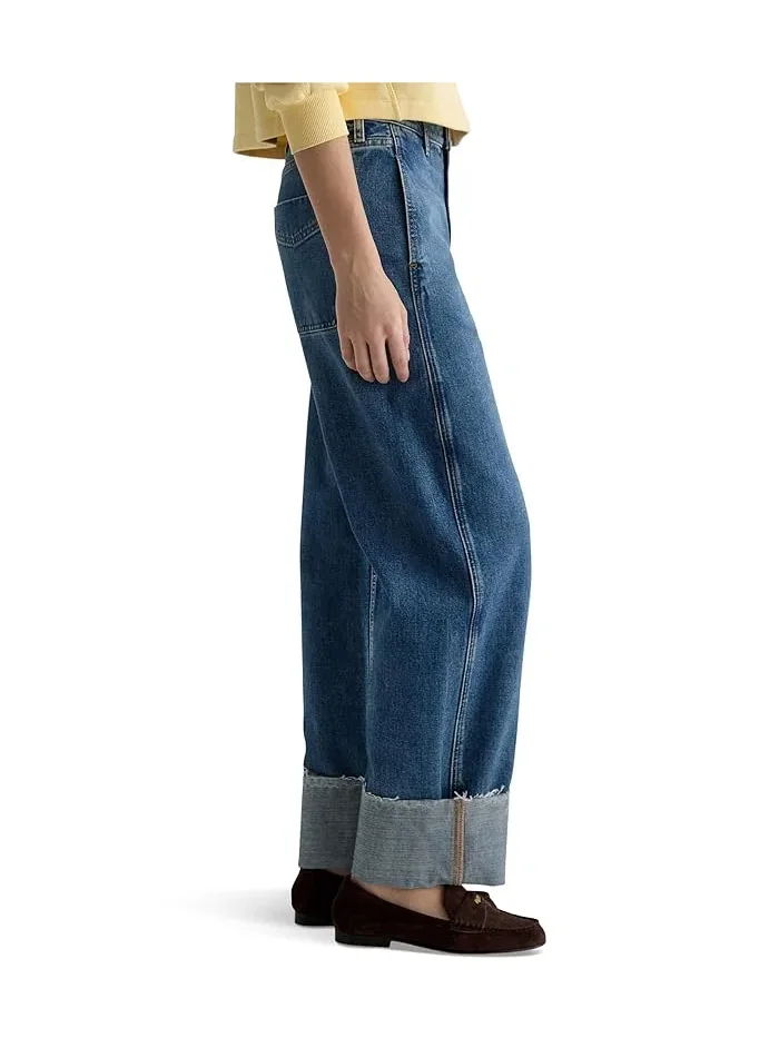 Джинсы высокие с манжетами Mercer AG Jeans, 11 Years Enrich — изображение 3 из 5, обогащенный