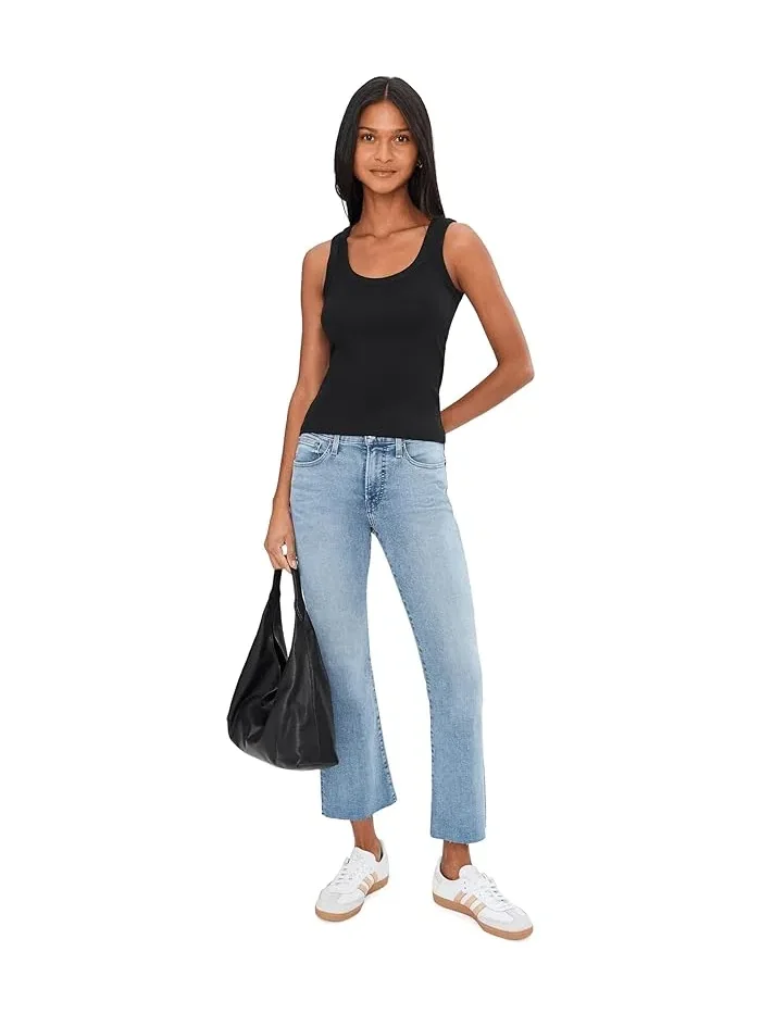 Джинсы stretch flare crop Madewell — изображение 2 из 5, синий