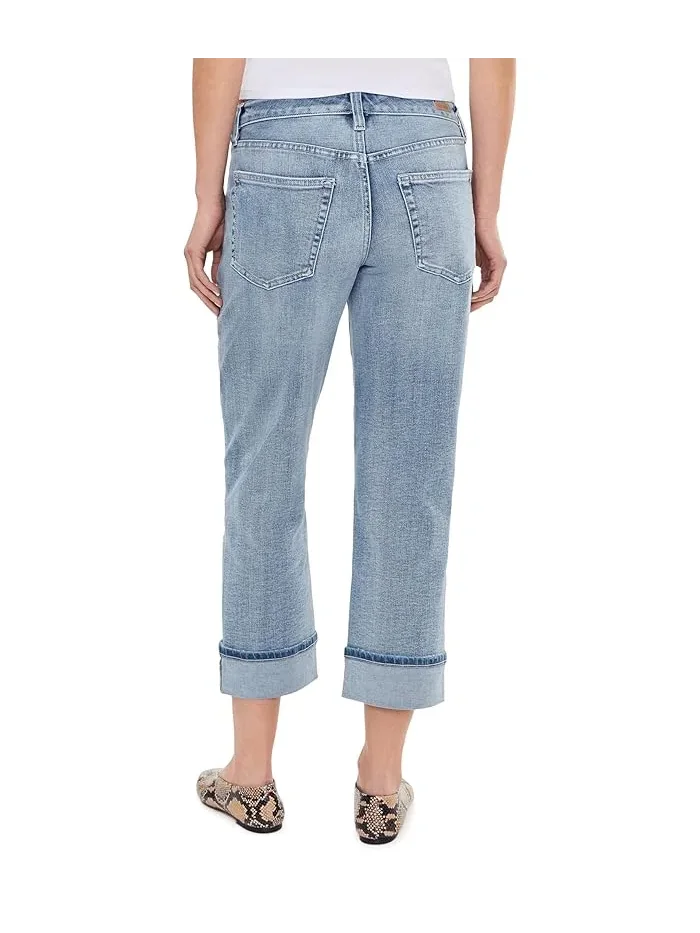 Джинсы Marley Mid-Rise Cropped Girlfriend Liverpool Los Angeles, Cruise — изображение 4 из 5, бежевый