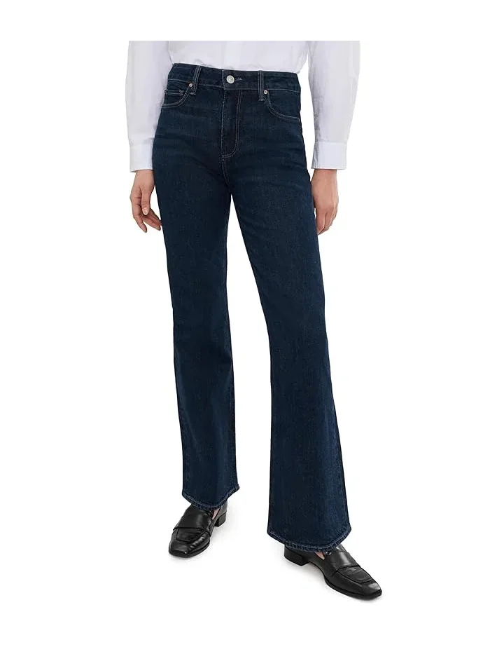 Джинсы с заниженной талией клеш Sofia Seamed Beltloops Paige, La Belle
