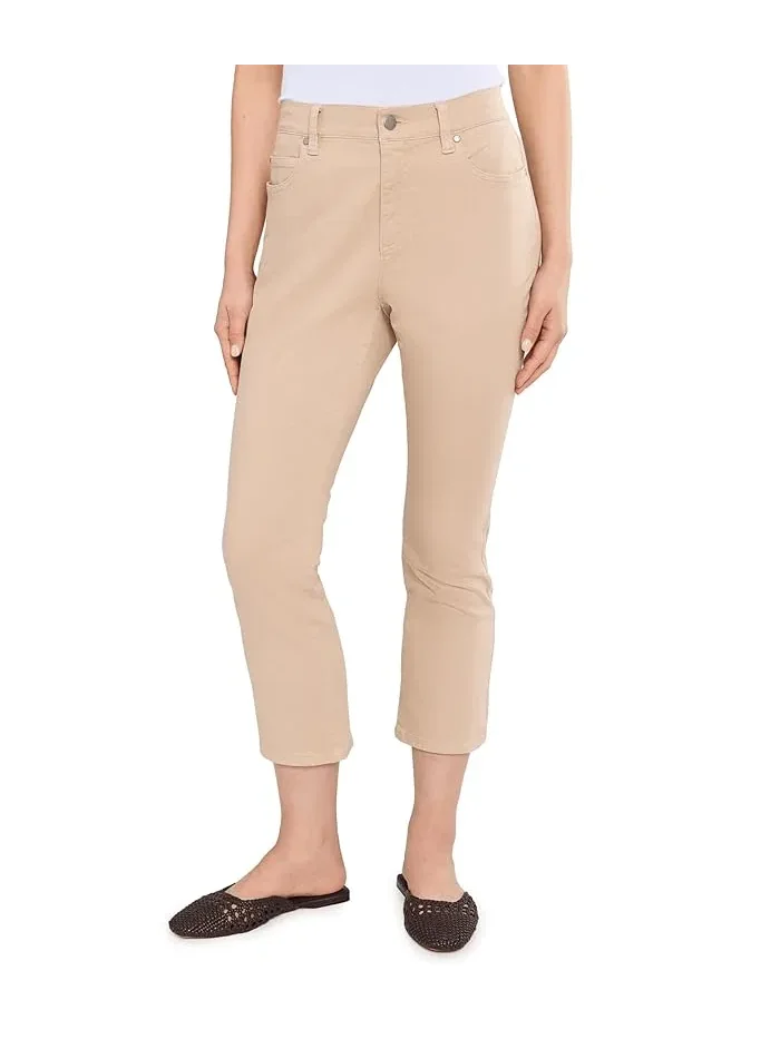 Джинсы Petite Garment Dyed Cotton Stretch Denim Ankle Kick Eileen Fisher — изображение 1 из 5, пшеница