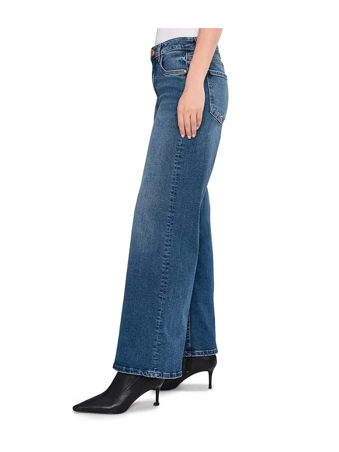 Джинсы Maya High-Rise Wide Leg KUT from the Kloth, Generous — изображение 3 из 5, бежевый