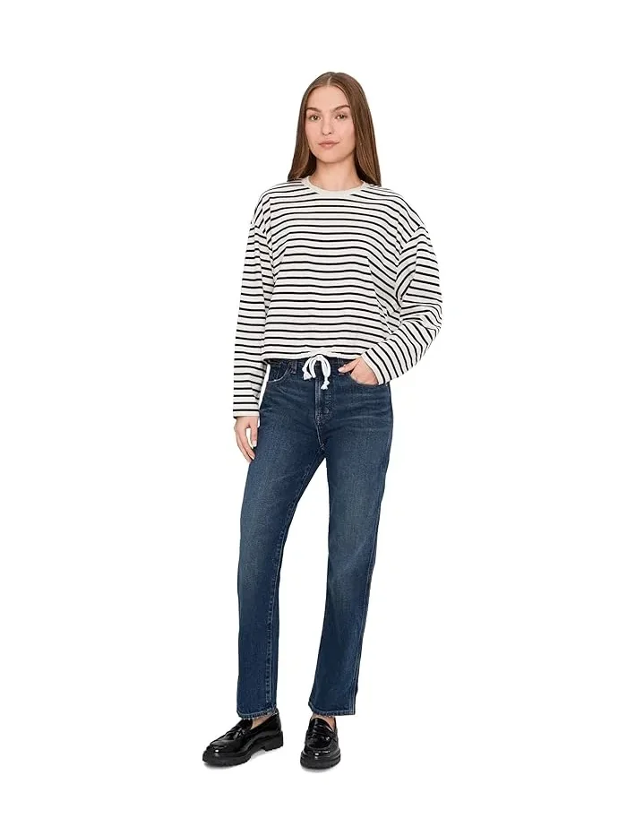 Джинсы прямые Madewell The Longline Straight Jean — изображение 2 из 5, промывка полуночных вод