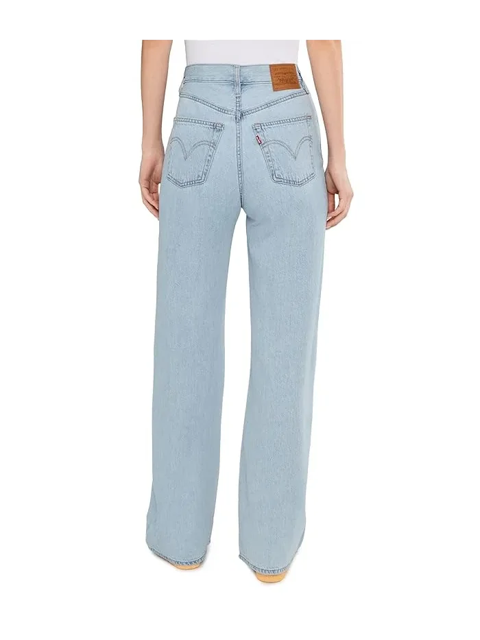 Джинсы wide leg Ribcage H223 Levi's Premium — изображение 4 из 5, серый
