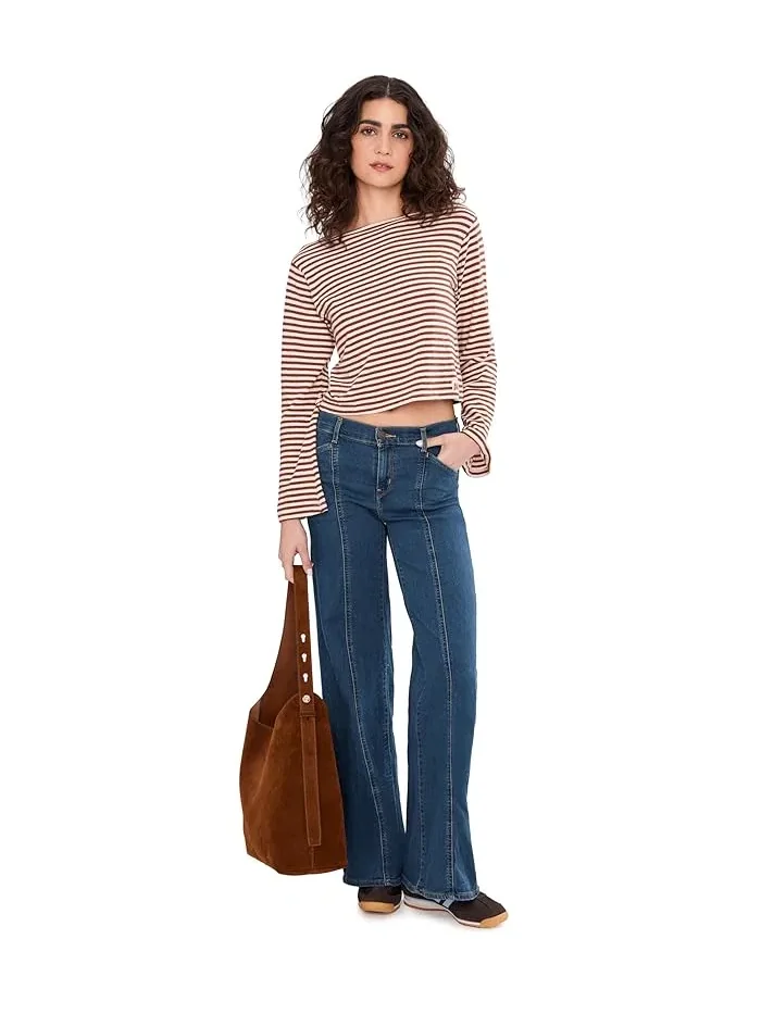 Джинсы женские Levi's Womens 318 Seamed Wide Leg — изображение 2 из 5, джинсовый синий