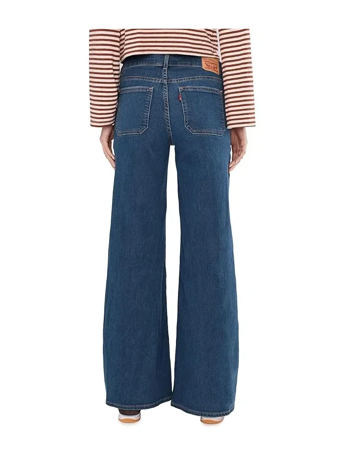 Джинсы женские Levi's Womens 318 Seamed Wide Leg — изображение 4 из 5, джинсовый синий