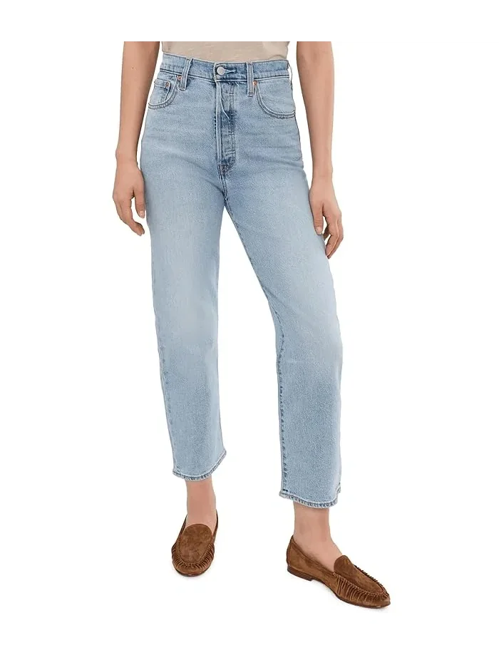 Женские джинсы Levi's Ribcage Straight Ankle — изображение 1 из 5, голубой