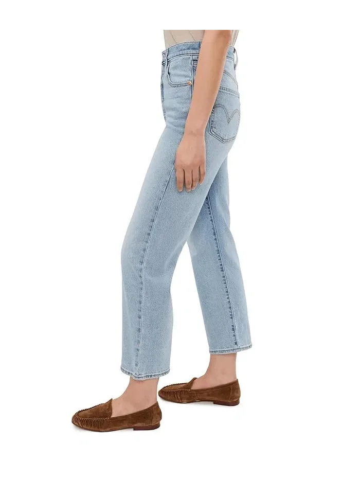 Женские джинсы Levi's Ribcage Straight Ankle — изображение 3 из 5, голубой