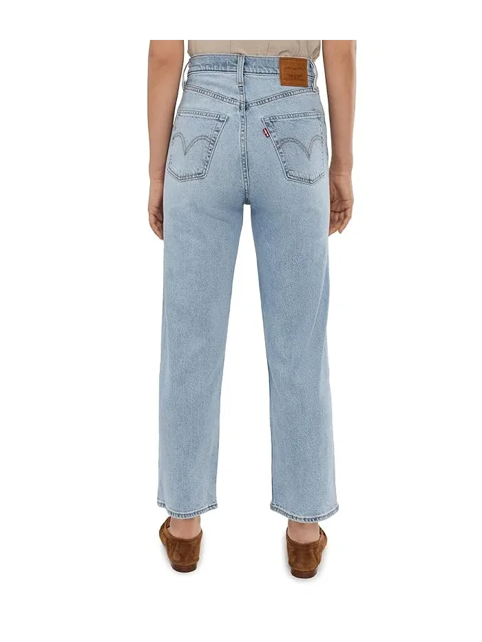 Женские джинсы Levi's Ribcage Straight Ankle — изображение 4 из 5, голубой