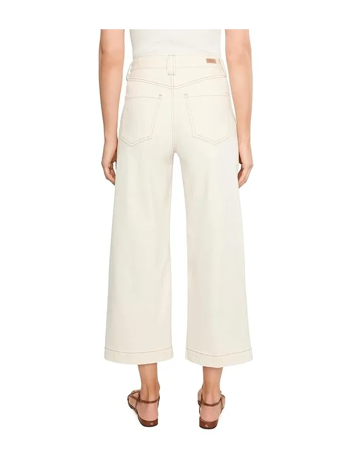 Джинсы Stride High-Rise Wide Leg Crop Liverpool Los Angeles — изображение 4 из 5, бежевый