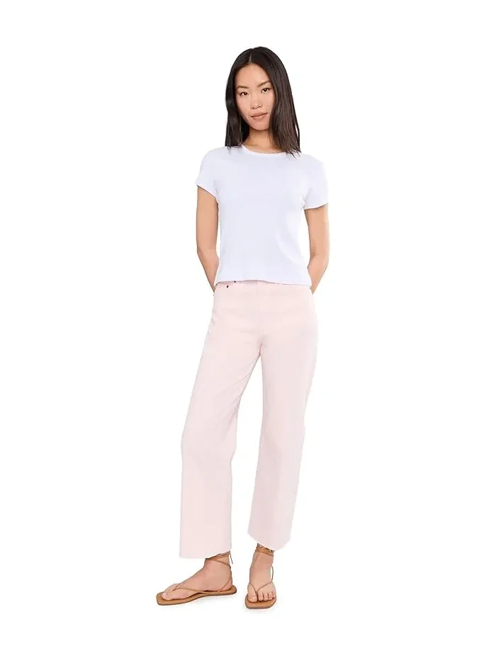 Джинсы высокие широкие DAZE — изображение 2 из 5, розовый