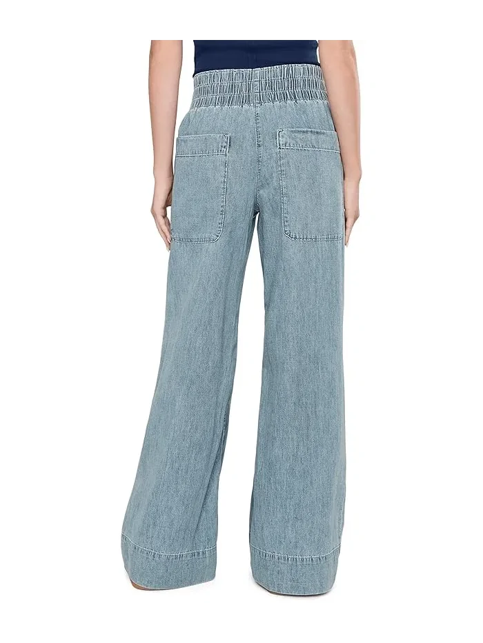 Джинсы свободного кроя We The Free Breezy Denim Pull-On Free People — изображение 4 из 5, сумерки