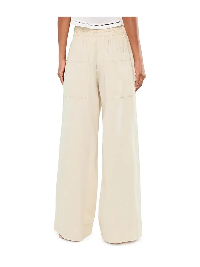 Джинсы свободные модель Breezy Denim Pull-On Free People — изображение 4 из 5, белый