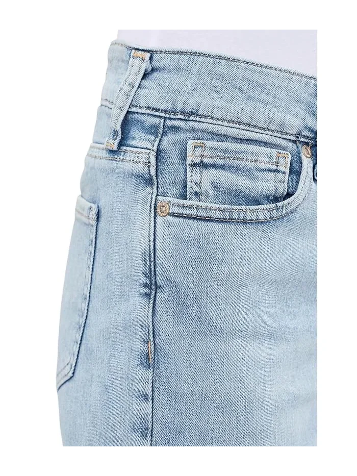 Джинсы прямого кроя из переработанного денима Re-New Denim Straight Jeans NYDJ — изображение 5 из 5, закат