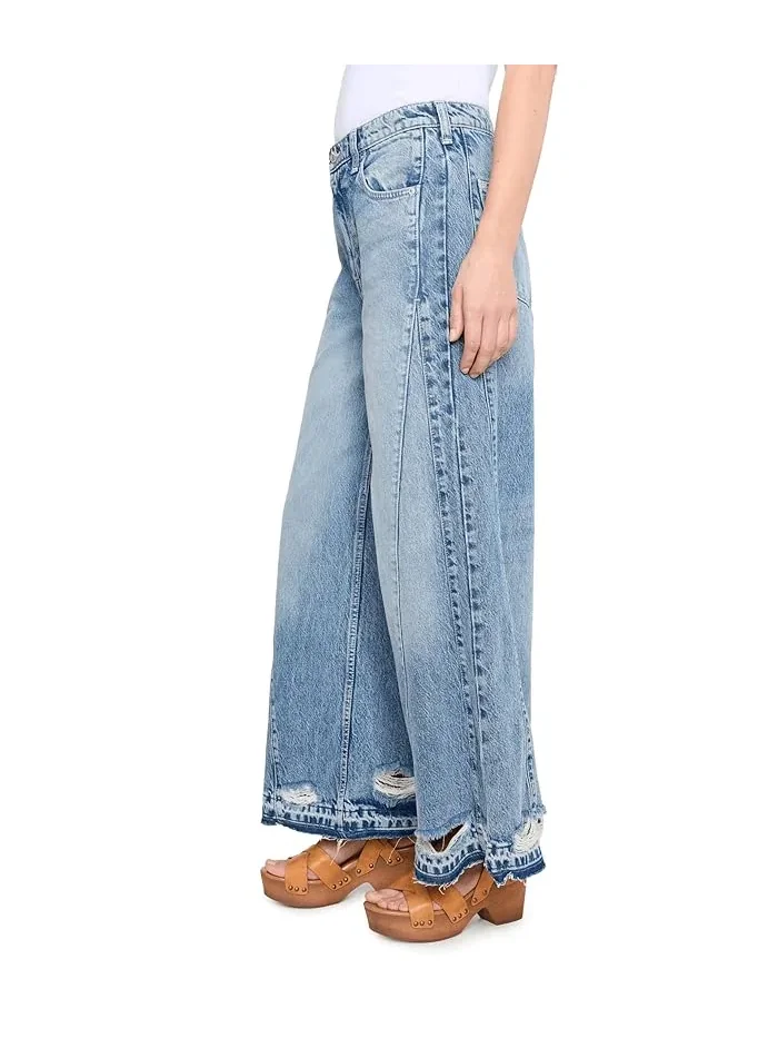 Джинсы Wide Leg Apollo Free People, Streamline — изображение 3 из 5, обтекаемый