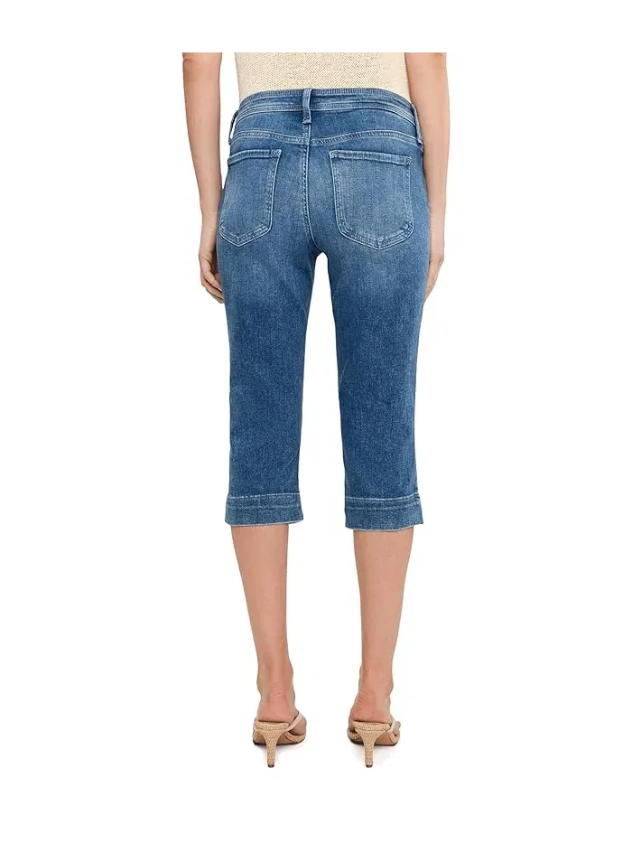 Джинсы прямого кроя Petite Marilyn Crop NYDJ — изображение 4 из 5, пальмовый