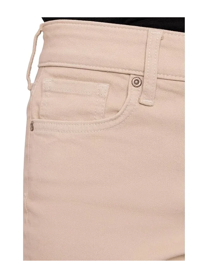 Джинсы укороченные с манжетами Petite Crop Cuff NYDJ — изображение 5 из 5, белый