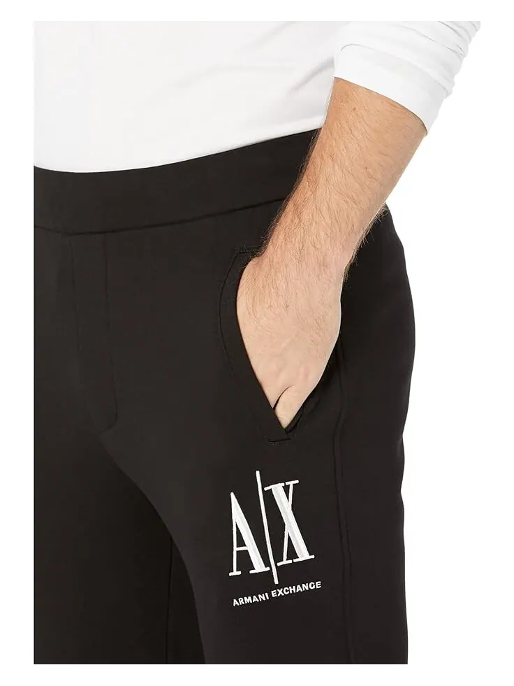 Брюки Armani Exchange Icon Cotton w/ Embroidered Logo — 3