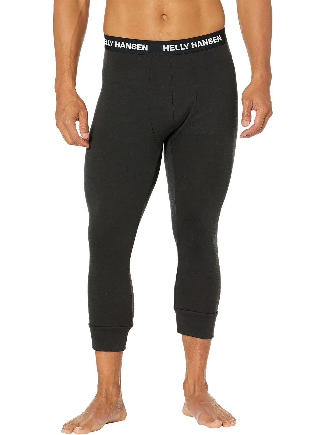 Брюки Lifa Merino средней плотности 3/4 Helly Hansen — изображение 1 из 3, черный
