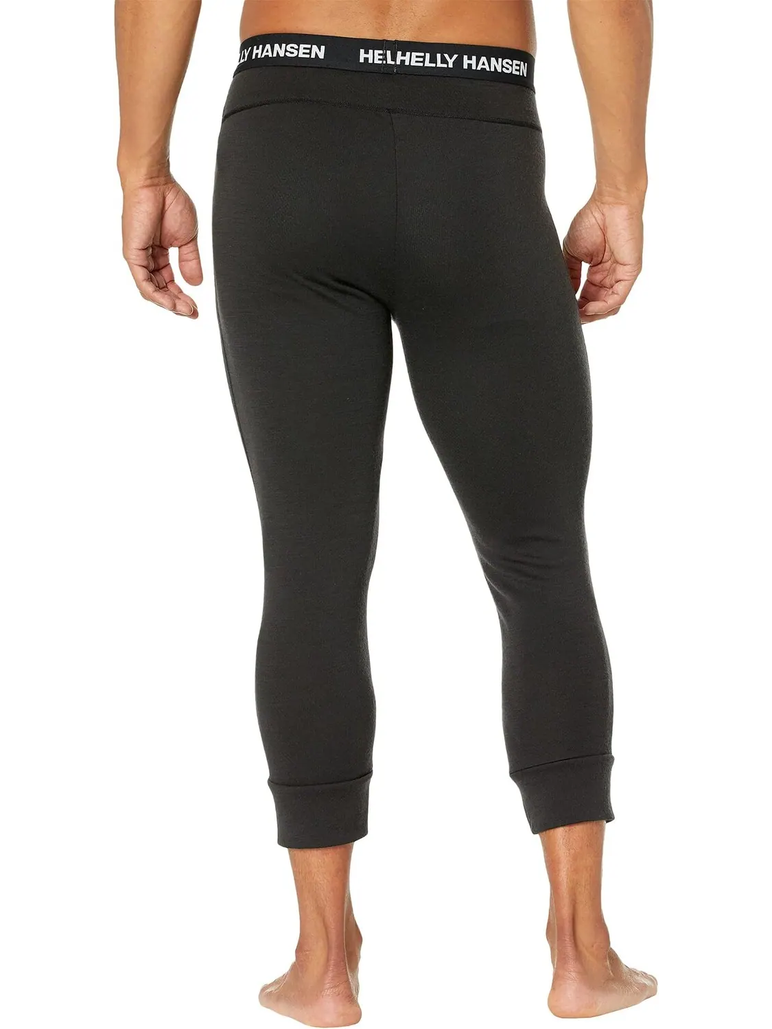 Брюки Lifa Merino средней плотности 3/4 Helly Hansen — изображение 2 из 3, черный