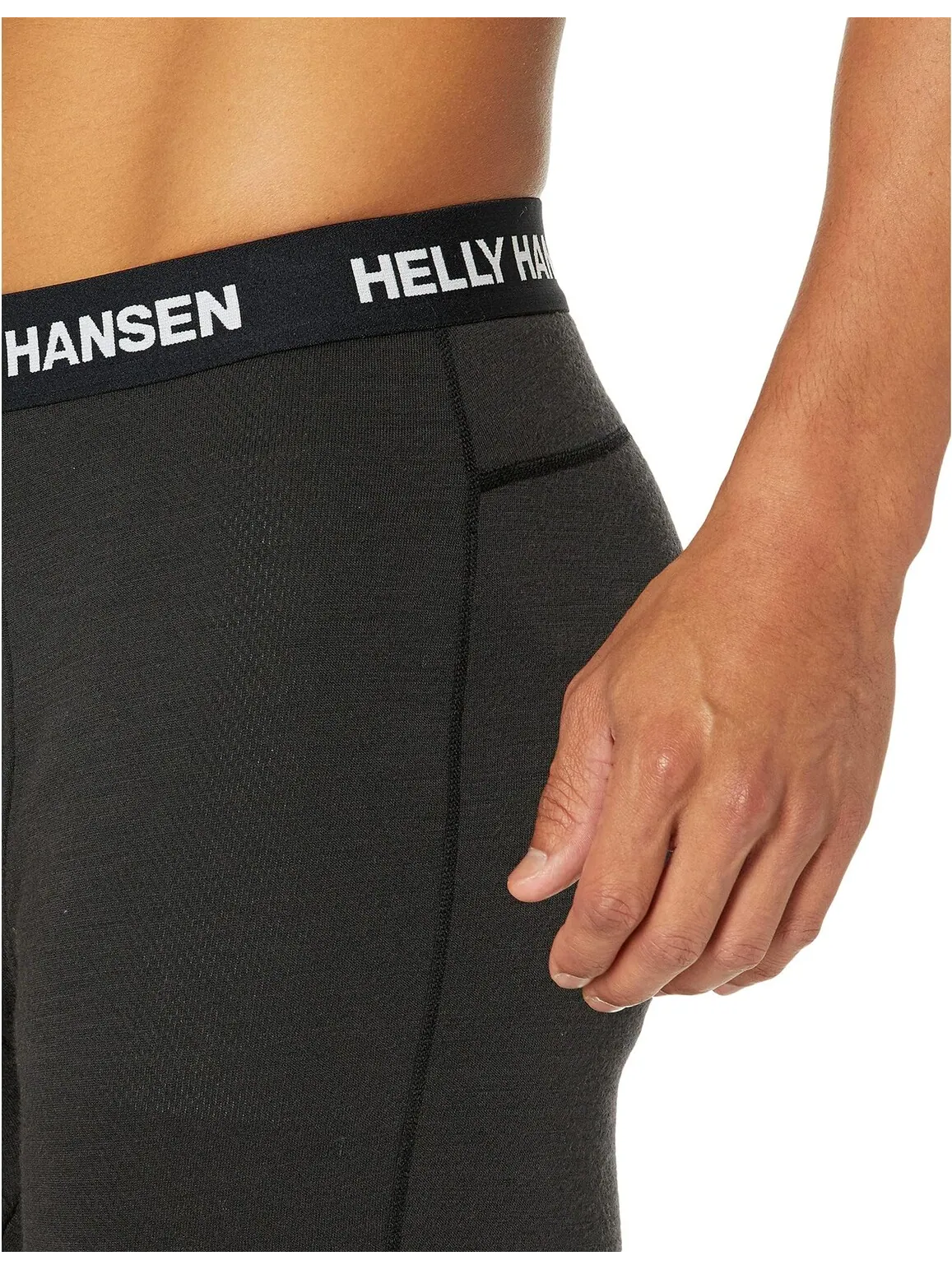 Брюки Lifa Merino средней плотности 3/4 Helly Hansen — изображение 3 из 3, черный