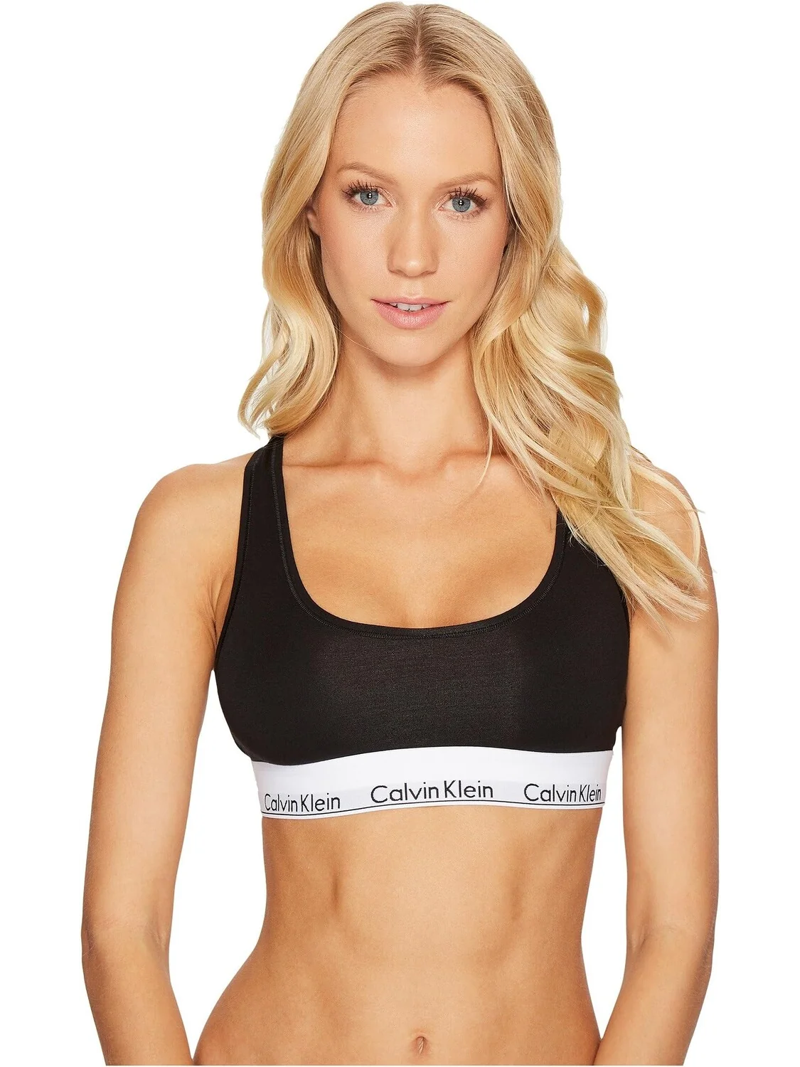 Современный хлопковый бюстгальтер без косточек F3785 Calvin Klein Underwear