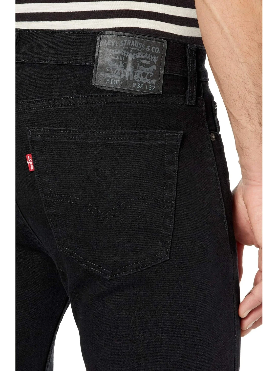 Джинсы Levi's Mens 510 Skinny — изображение 4 из 4, черный