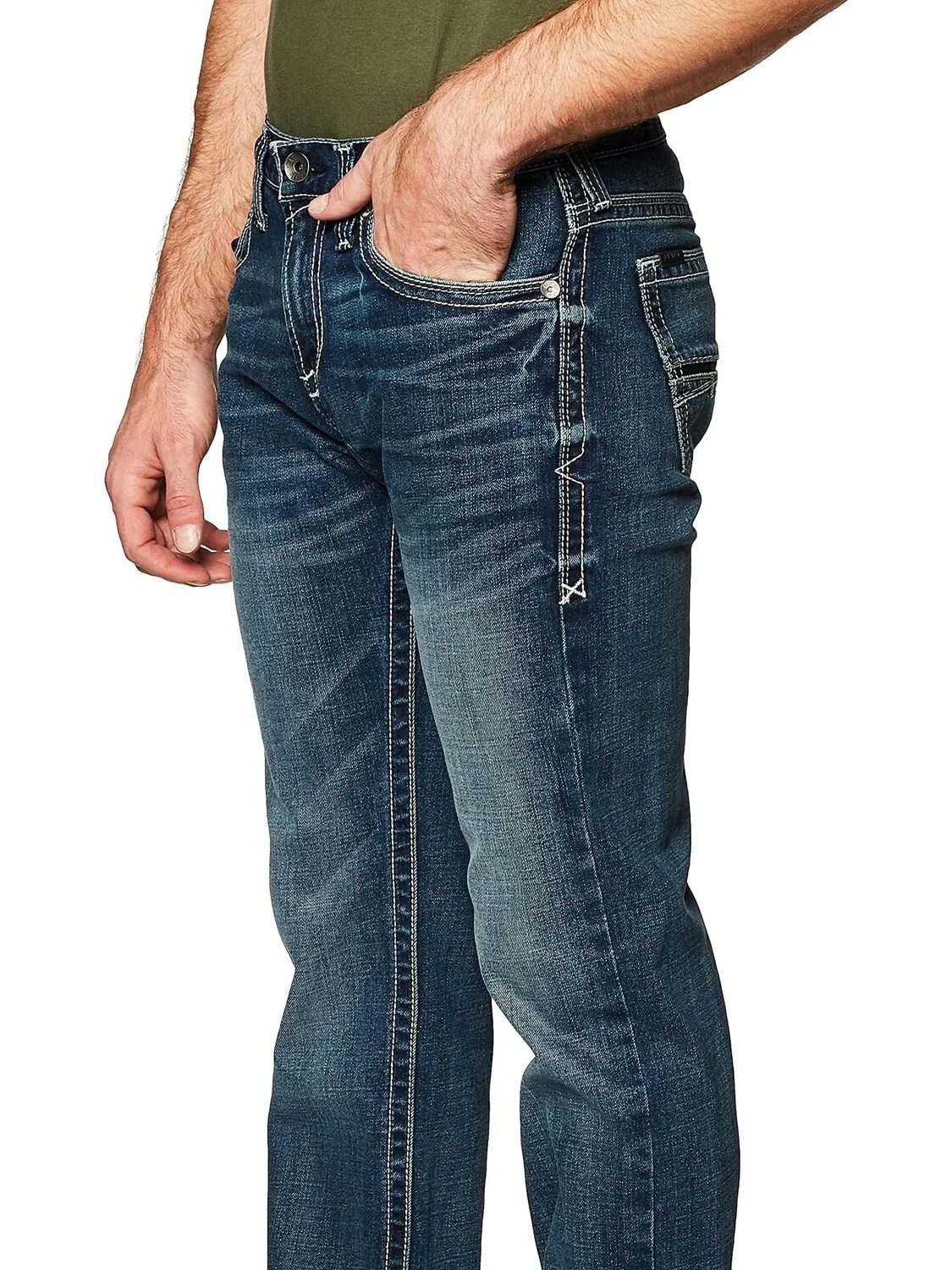 Джинсы Ariat M7 Straight Leg Coltrane in Silverton — изображение 3 из 3, серебряный
