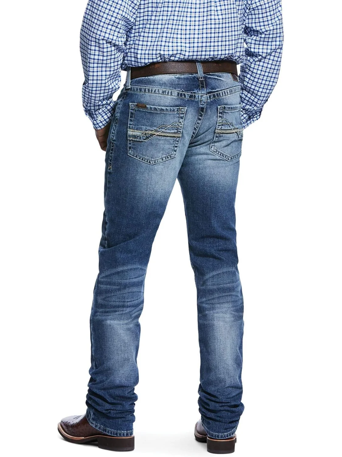 Джинсы Ariat M4 Low Rise Stackable Straight Leg in Dakota — изображение 2 из 2, коричневатый