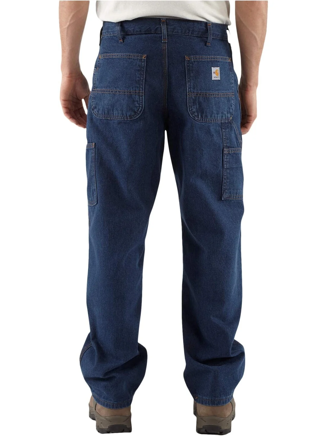 Джинсы Carhartt Big & Tall Flame-Resistant Signature Denim Dungarees — изображение 6 из 6, джинсовый синий