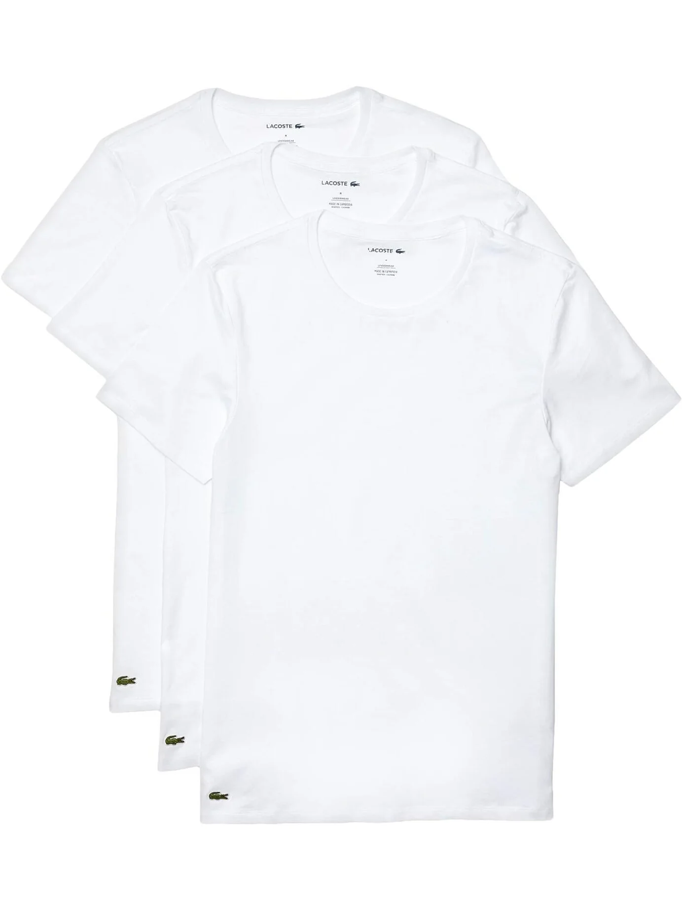 Комплект футболок Lacoste Slim Fit Essential (3 шт.