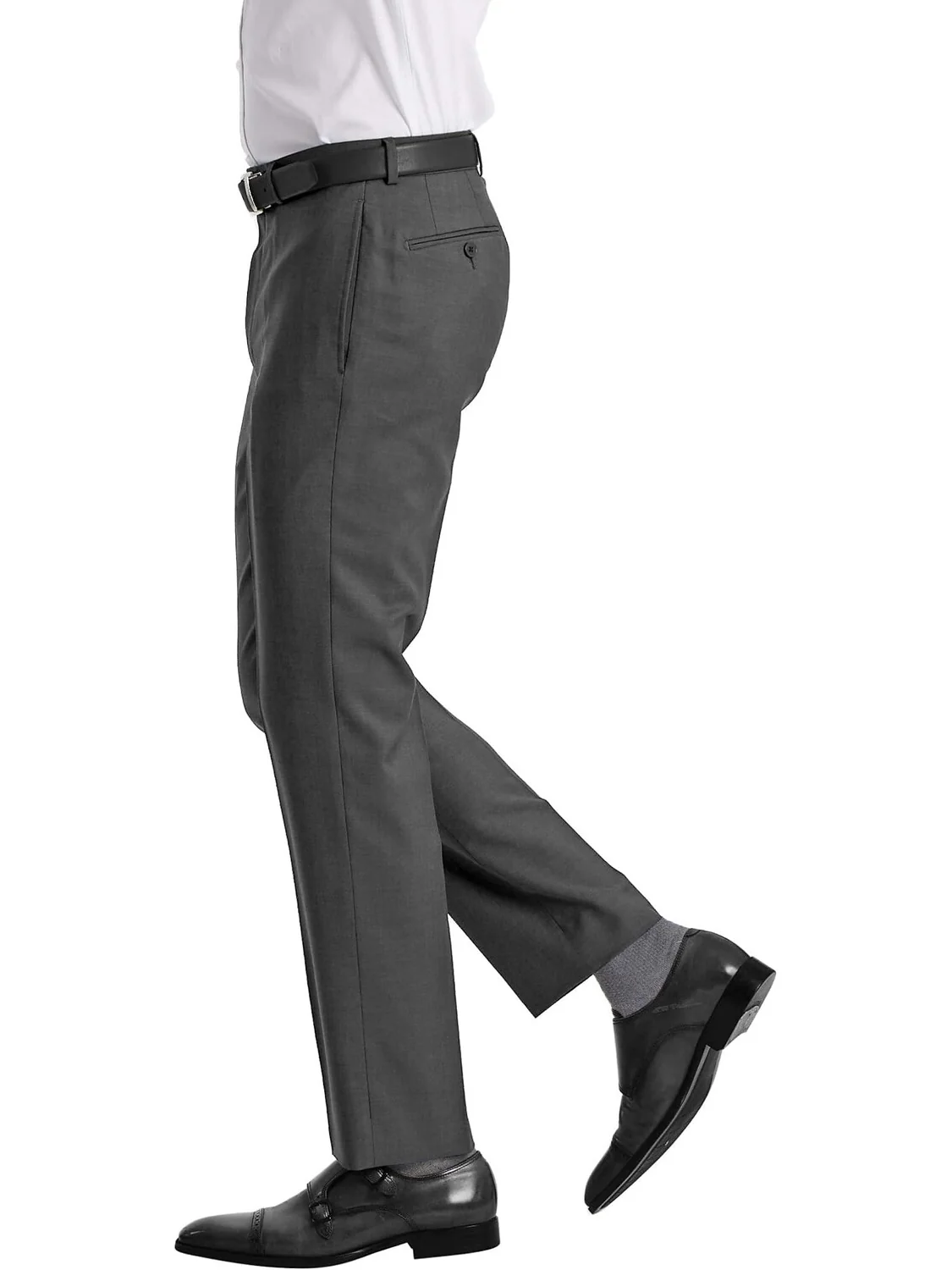 Брюки Calvin Klein Slim Fit Dress — изображение 3 из 4, серый