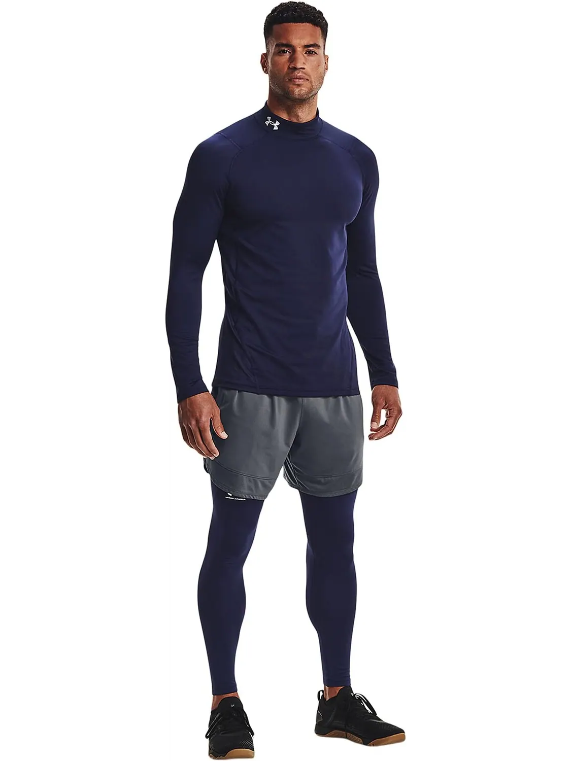 Подогнанный макет брони ColdGear Under Armour — изображение 3 из 3, темно-синий/белый