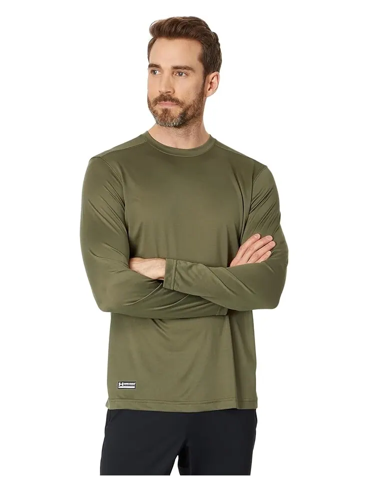 Футболка Under Armour UA Tac Tech Long Sleeve — изображение 1 из 4, зеленый