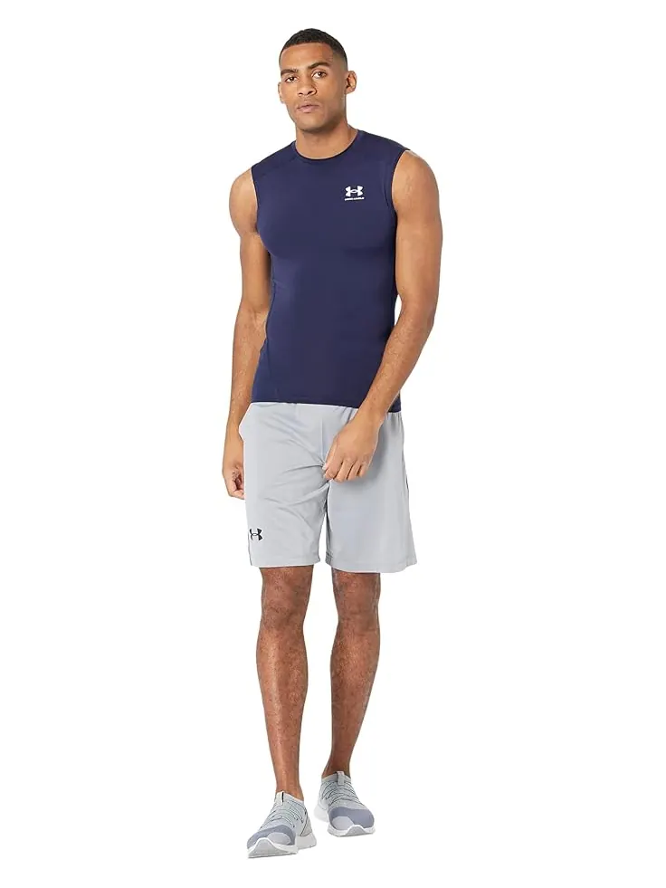 Мужская майка Under Armour Heatgear Armour Compression — изображение 4 из 4, темно-синий/белый