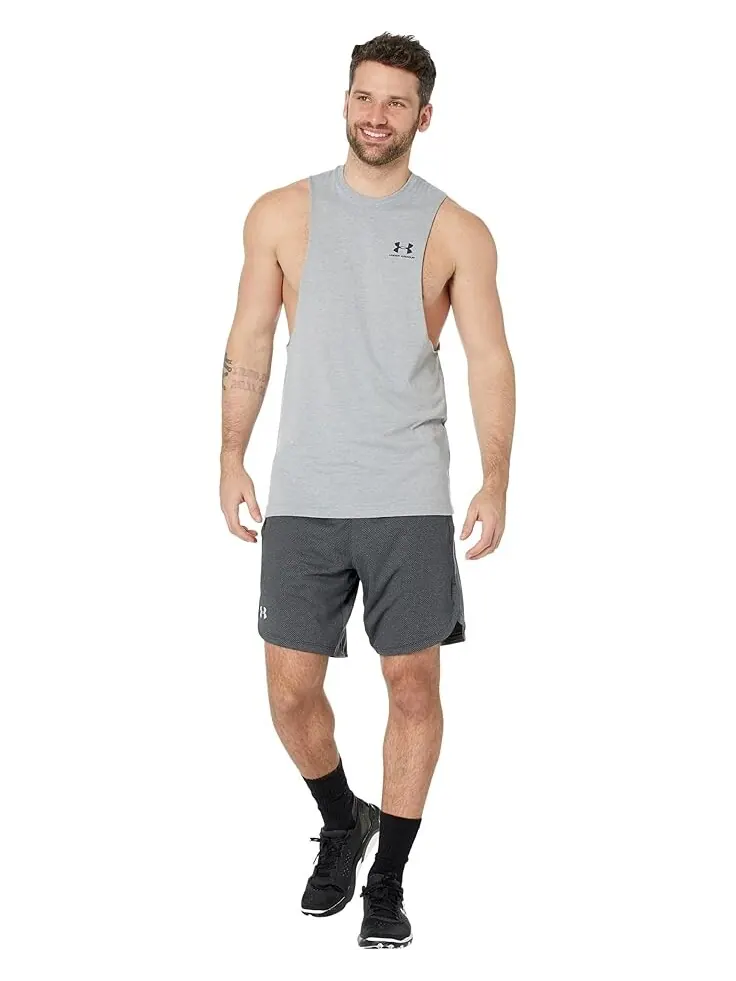Майка Under Armour Left Chest Cutoff Tank — изображение 4 из 4, серый