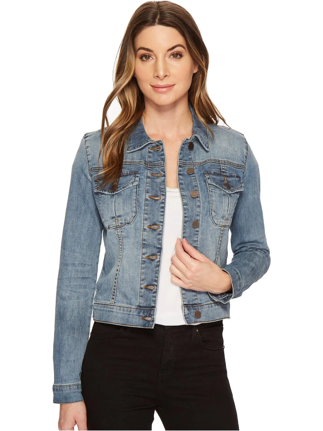 Куртка Amelia Jean Jacket KUT from the Kloth, цвет Empathetic/Medium Base Wash
