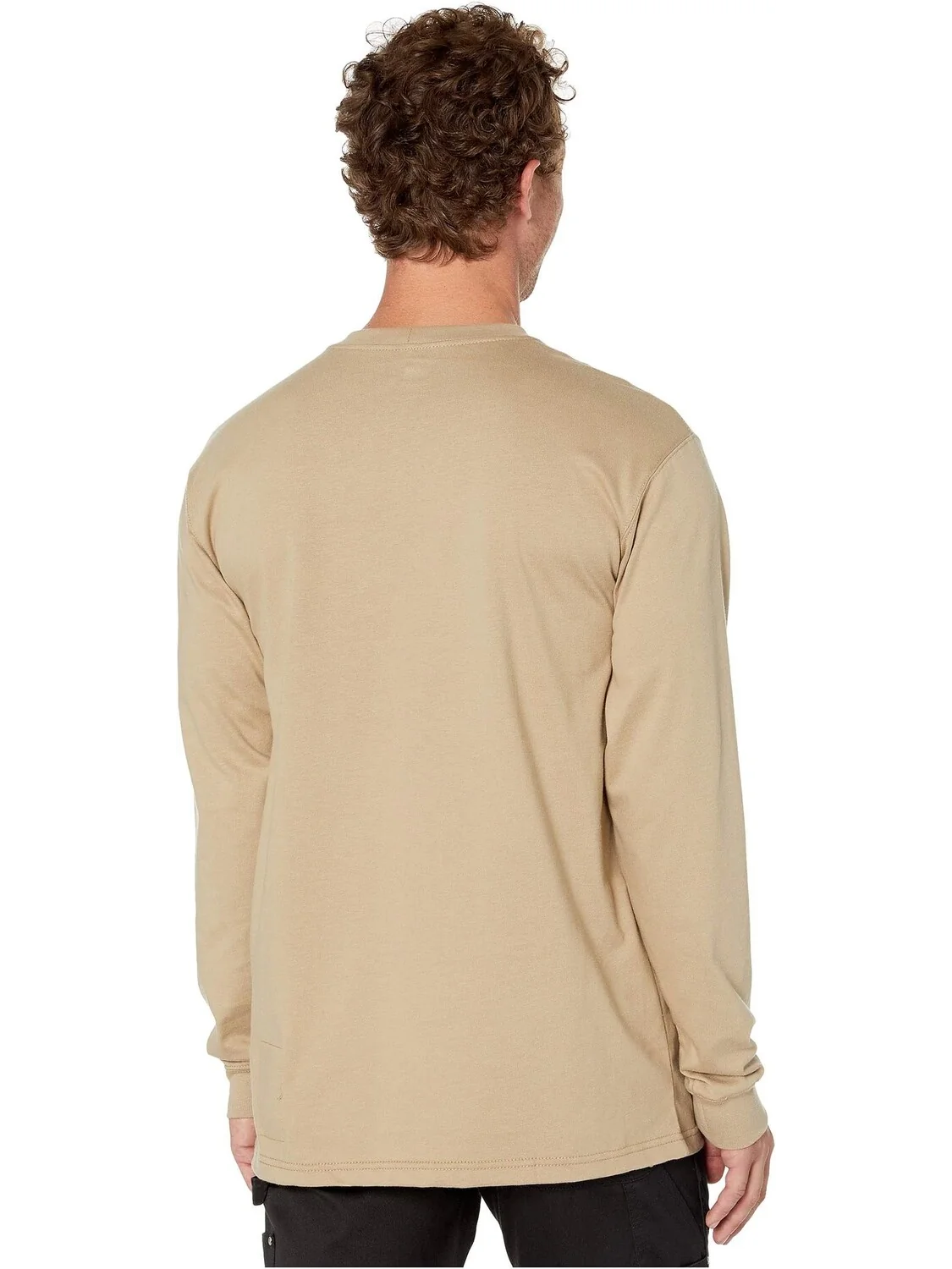 Футболка Carhartt Flame-Resistant (FR) Force Cotton Long Sleeve — изображение 3 из 4, хаки