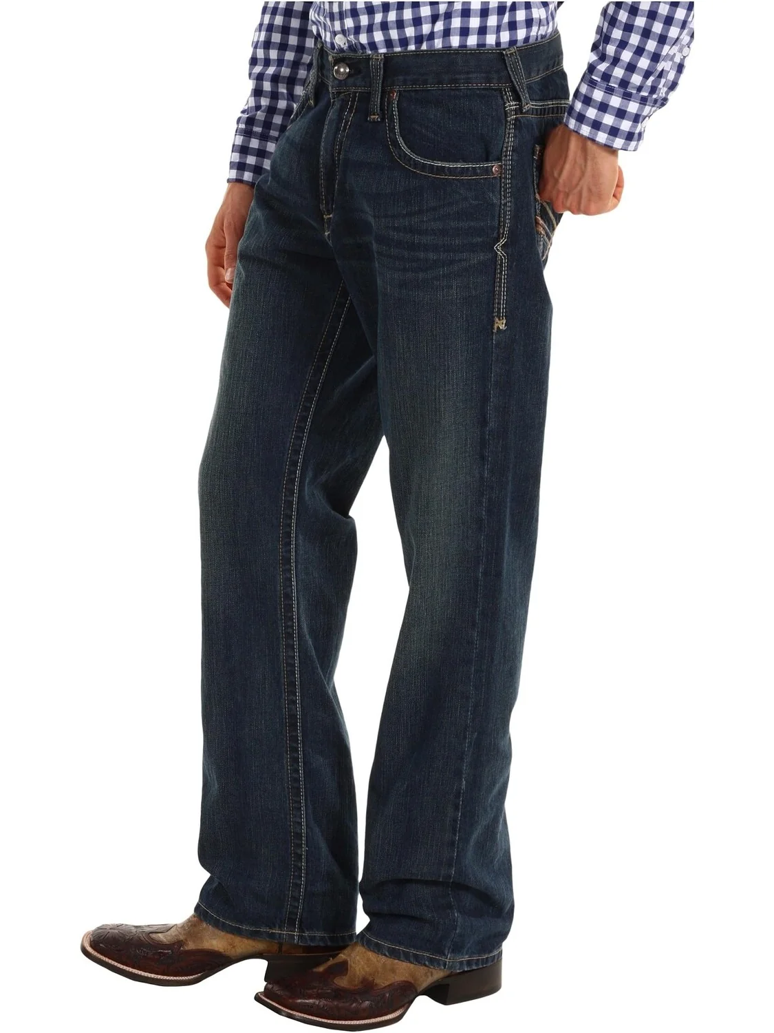 Джинсы Ariat M5 Arrowhead Low Rise Straight Leg — изображение 2 из 5, цвет мертвой ручья