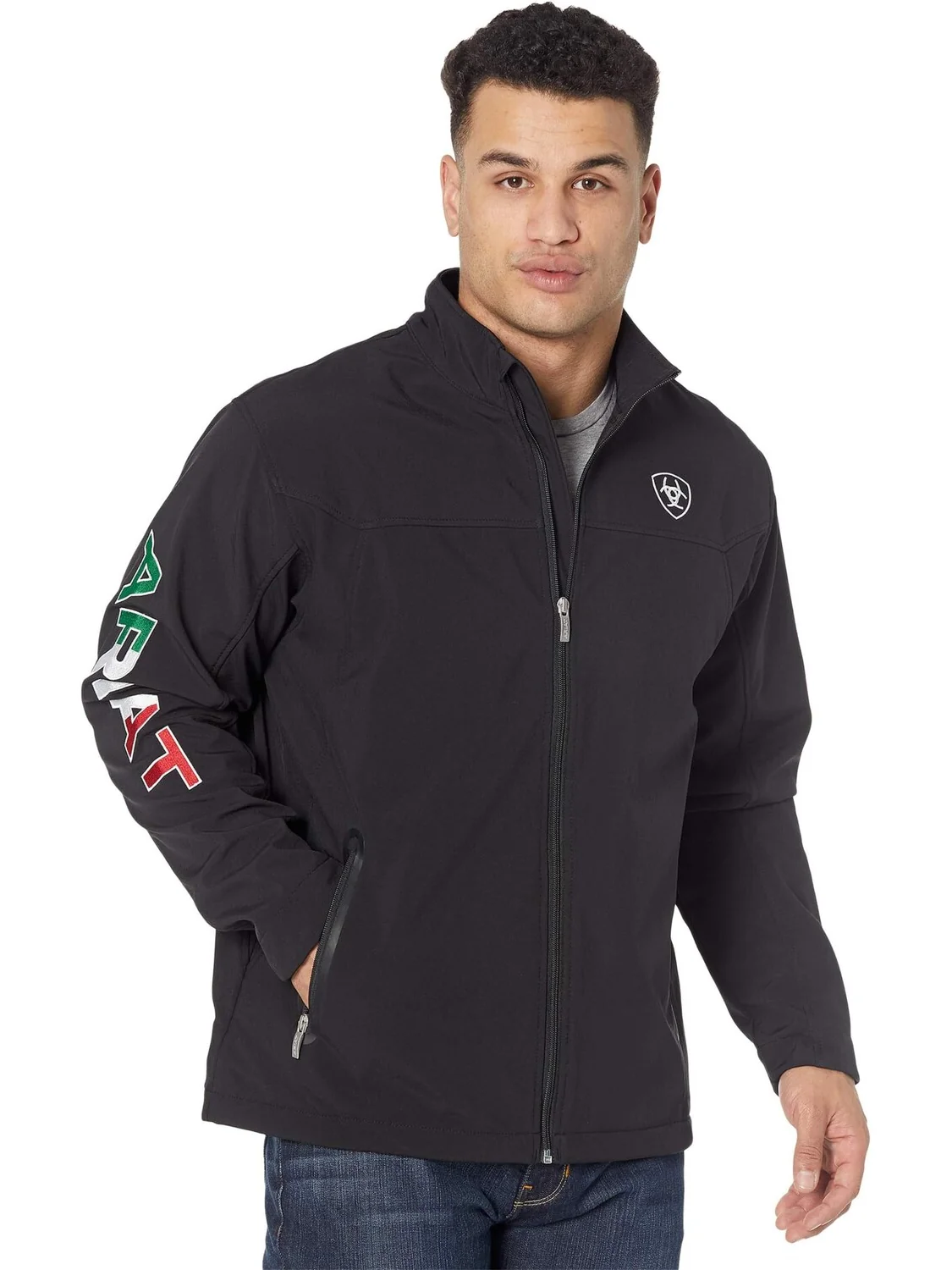 Куртка Ariat New Team Softshell Mexico — изображение 1 из 4, черный