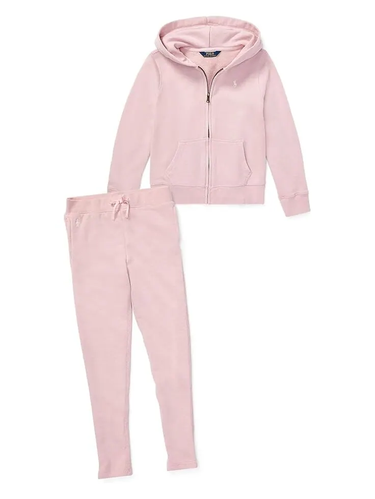 Худи Polo Ralph Lauren Kids French Terry Hoodie — изображение 3 из 4, розовый